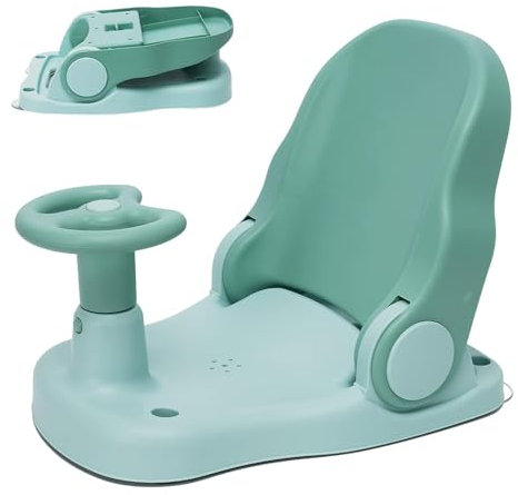 Baby-Badesitz mit verstellbarer Rückenlehne faltbarer Baby-Duschstuhl mit starkem Saugnapf Tragbares Säugling Baby Kind Badewannen Sitz für Babys ab 6 Monaten