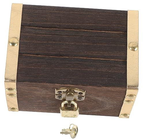 Didiseaon 1 Scatola Di Set Cassetta Porta Legna Con Serratura Organizzatore Del Forziere Del Scatola Ricordi Portagioie in Legno Di Legno Bambino Di Gioielli Halloween