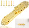 Heavy Duty Tower Bolt, Surface Mounted Sliding Door Lock Patio Door Security Lock Durable Latches for Internal Door, Polished Brass Door Bolt Ideal for Bedrooms Bathrooms and Storage Units (6 150mm)