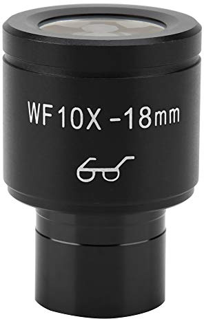 WF10X 18mm High Eyepoint Wide Angle Eyepiece Lens for Biological Microscope