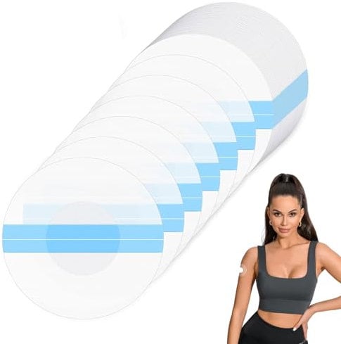 TYVOM 50pcs Freestyle Libre 2 Sensor, Waterproof Covers, Skin Tape, Adhesive Continuous Glucose Monitor Set Perfect for Swim, Run & Relax
