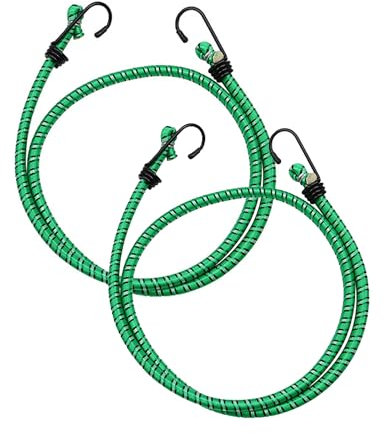 Aruicheng Spanngummi mit Haken Expander mit Haken Gepäckspanner Hochbelastbare Gummibänder mit Haken Bungee Cord für Möbeln, Sackkarren, Camping, Motorrad 2 Stück