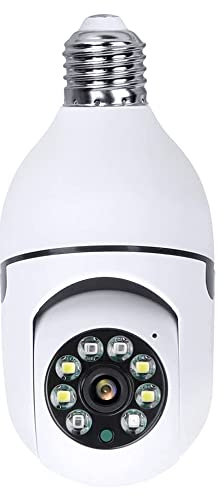 Sunydog Caméra à panoramique WiFi 360 Caméra de sécurité 1080P avec double WiFi Vision panoramique à 360 degrés Caméra de surveillance à domicile sans fil Vision nocturne Audio bidirectionnel