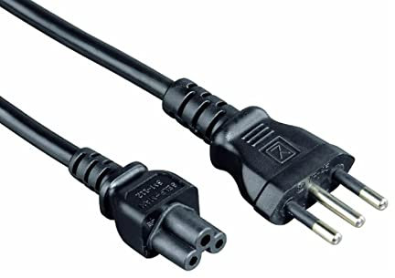 Cavo Alimentazione C5 F, Lunga 1.5 Metri, Spina Italiana 10A 3 Poli