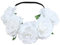 Handgefertigtes florales Stirnband mit großer Rose, Haarschmuck, für Damen, Mädchen, Brautjungfern, Kranz, Party-Haarschmuck (Farbe: 11)