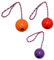 CHUANGOU Sporgo Palline Giocattolo per Cani, 3 Pezzi Lancia Palline per Cani con Corda Palla per Cani, Palla Cane Indistruttibile in Gomma Naturale Pet Ball