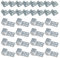 KLEHOPE 32 Stück Sofa Feder Clips, Sofa Verbinder mit 5 Löchern, 2 Arten Metall Federklammern, Feder Clips für Möbel Geeignet für Sofas, Betten, Möbel