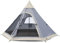 Skandika Tipi Zelt Hetta 335 Protect | Zelt für 4 Personen, 2 m Stehhöhe, eingenähter Zeltboden, 3000 mm Wassersäule, UV 50+, Festivalzelt, Indianerzelt, Familienzelt | Outdoor, Camping, Glamping