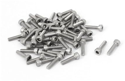 TOP-VIGOR 55Pcs Hexagon Socket Head Cap Screws, M2.5 x 10mm 304 Stainless Steel Replacement Machine Fastener Screws for Bicycle Motorcycle Repair, Professionals Landlords Repairmen