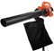 26cc 2-in-1 Petrol Leaf Blower and Vacuum, Leaf Blower and Garden Vacuum with Collection Bag (Orange_B)