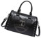 Itkcozcg Trendiger Rucksack Geldbörse, Punk-Stil, Totenkopf-Handtasche, große Kapazität, Nieten, Arzttasche mit verstellbarem Riemen, große Kapazität, Schultertasche für Damen, Schwarz , Size