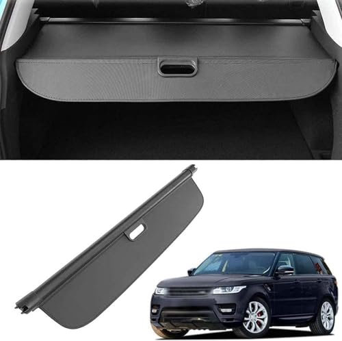 OKIIO Maßgeschneidert Einziehbare Laderaumabdeckung für Land Rover Range Rover Sport 2014-2018,Auto Einziehbarer Laderaumabdeckung Kofferraum Zubehör