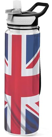 Ewusp Bouteille d'eau de sport avec paille et couvercles, 950 ml, étanche, réutilisable, sans BPA, pour salle de sport, fitness, cyclisme, école, bureau