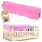 Leanbe Bettkantenschutz für Kinderbetten Kissen für bettumrandung Rausfallschutz Abdeckung Kantenschutz für Babybett (ROSA Mikrofaser, 120cm)