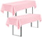 Showgeous 2 Stück Biertisch Tischdecke universal für 50cm u.70cm Biertische Hussen für Biertisch Biertischhussen Biertisch-Husse Bierzeltgarnitur Rechteckige Tischdecken Waschbar 100x250cm(Rosa)