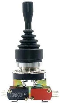 ApuaVireo&Co Interruptor de Joystick Industrial de 30 mm, Interruptor basculante de 4 Posiciones, Interruptor de Resorte momentáneo, Interruptor Controlador basculante Cruzado(Self Latching)