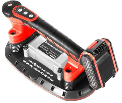 Elektrischer Fliesenrüttler 21V 2000mAh Hand Fliesen Vibrationsgerät 6 Gang Fliesen Rüttler Saugkraft 80kg 3000-13000rpm Fliesensauger, für Granit, Glas, Keramischen Wandfliesen usw