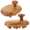SAFIGLE 1 Satz Sandelholzmassagebürste Haarbürste Kopfhaut Massagekamm Haarkamm Shampoo-bürste Kopfmassagegerät Haarmassage Kamm Für Massage Haare Der Duschbürste Hölzern Hellbraun 2 Stück