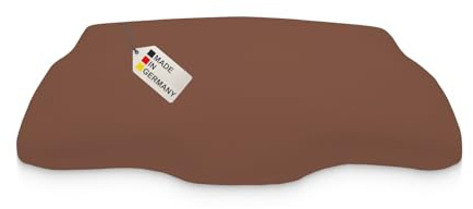 DUKAL | Bezug für Derila (Queensize) Memory Foam Kopfkissen | 30 x 50 cm | aus hochwertigem DOPPEL-Jersey | 100% Baumwolle | Farbe: braun