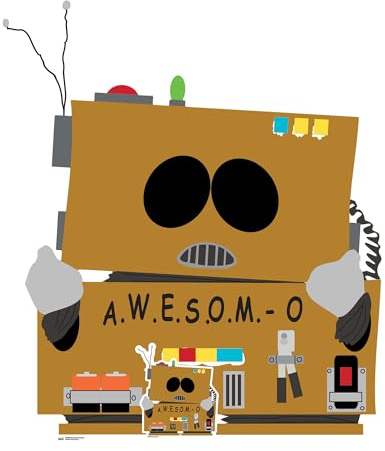 Star Cutouts SC4704 South Park Cartman AWESOM-O Cardboard Cutout (110cm) – Robotics Parody Icon Display for Gamers, Collectors & Comedy Fans