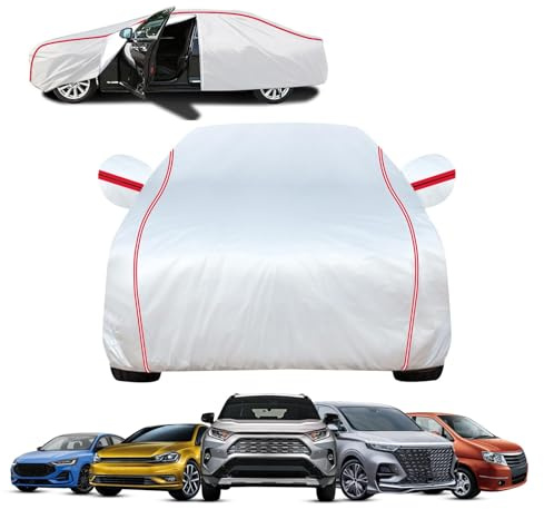 Autoabdeckung Vollgarage Gemacht für Toyota iq Autoabdeckung Outdoor Wasserdicht, Garage Autoplane Atmungsaktiv, Winddicht Sonnenschutz