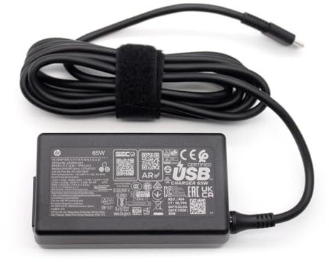 HP L67440-001- 65W 20V 3.25A USB-C AC Adapter for,EliteBook x360, P/N: L65505-003, L67440-001, TPN-DA20.