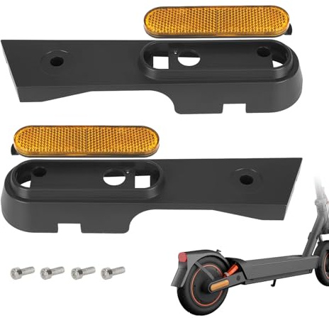 VOLOHAS Cubierta lateral reflectante con tornillos para Xiaomi 5/5Pro/5Max/5Plus Scooter Eléctrico Amarillo Tiras Reflectoras Traseras Set Accesorios