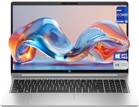 HP Probook 450 G10 Business Laptop, Intel Core i5-1334U, 16 GB DDR4 RAM, 512 GB SSD, 15,6 FHD (1920x1080) Display, Intel Iris Xe Grafikkarte, Deutsches Tastatur-Layout, Windows 11 Pro, Silver