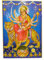 XL Poster Durga auf Tiger 146 x 96 cm Gottheit Hinduismus Kunstdruck Dekoration Indien