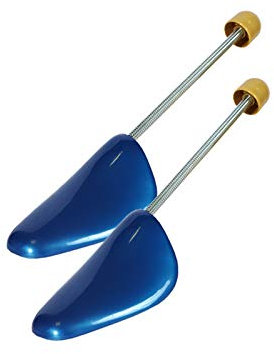 Kaps Kaps Paris Shoe Trees Foldable Universal Shoe Tree with Spiral Spring All Sizes High Quality Plastic Shoe Boot Tree Shaper, Blue, 43-45 EUR / 9-11 M UK