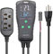 DIGITEN Temperature and Humidity Controller DHTC-1011 Pre-Wired Dual Stage Outlet Digital Thermostat Humidistat for Reptile Terrarium Mushroom Greenhouse Home Brew Fermentation
