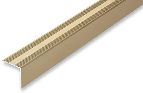 NALine® Treppenwinkel (16,95EUR/m) 30 x 32 x 1700 mm Sand selbstklebend Treppenkantenprofil Treppenkante