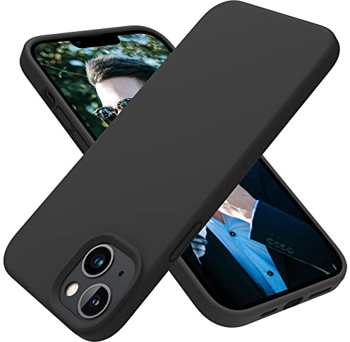 OTOFLY Designed for iPhone 14 Plus Case, Silicone Shockproof Slim Thin Phone Case for iPhone 14 Plus 6.7 inch (Black)