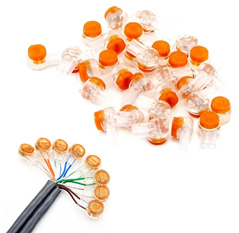 UY-Schnittstelle Klemme, 100 Stück Einzeladerverbinder, Schwachstromverbinder, K1 Kabel Verbinder,K1 AnschlussUY Stecker UY-Schnittstelle Klemme K1 Anschluss UY Stecker Kabelverbinder