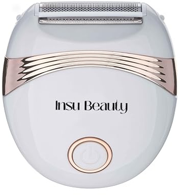 Insu Beauty Ladies Satin Smooth Body Trimmer Shaver Bikini Line underarm legs Rechargeable easy use groomer Close touch Thick & Thin Hair washable head Painless female hair remover 1 Hour Battery life