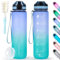 HASAGEI Sports Trinkflasche 1L Wasserflasche 1 Liter Trinkflasche BPA Frei Tritan Sportflasche mit Verschlussdeckel und auslaufsicher, für Fitnessstudio,Schule,Radfahren,Outdoor,Sport,Fitness und Büro