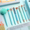 WEMATE 8Pcs Ballpoint Pens Set,Ballpoint Pen Bling for Women,Girly Pens,Black and Blue Ink Ball Point Pen Gifts for Wedding Bridesmaid Office Blue