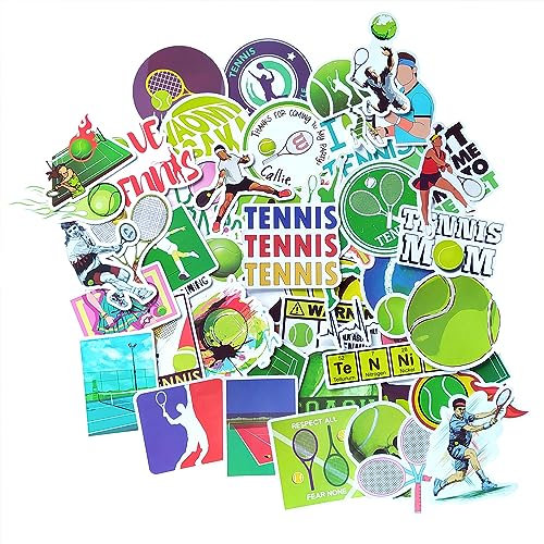 Tennis Aufkleber Vinyl Sticker wasserdicht für Flaschen Laptop Gepäck Handy Skateboard Gitarre Deko Kinder Jugendliche Erwachsene