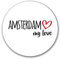 Huuraa Aufkleber Amsterdam my love Geschenk Sticker 10cm Amsterdam Geschenkidee