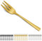 Kuchengabeln 12 Stück, Hunnycook Gold Kleine Gabeln Dessertgabeln Set, 5.5 ''(14,1 cm) Edelstahl Gabeln,Kuchengabeln für Zuhause/Party/Restaurant, Spülmaschinenfest