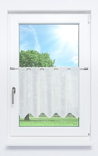 LYSEL Scheibengardine Belmira (Bx H) 248cm * 45cm weiß/Rohweiß