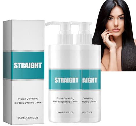 2pcs Crema Alisadora De Proteinas, 2pcs*100ml, hair | Crema Alisadora del Cabello, Crema Alisadora capilar Correctora de Proteínas, Alisar el Cabello Encrespado