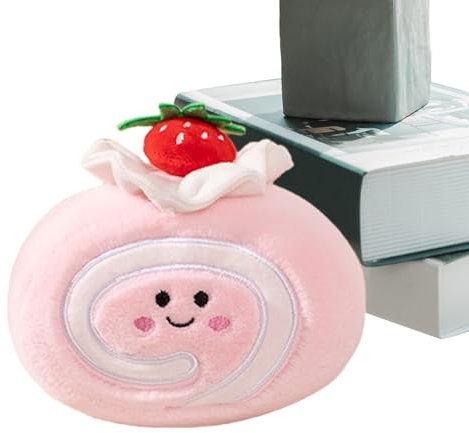 Générique Jouet en Peluche de gâteau, Jouet en Peluche Alimentaire | Plushie gâteau aux Fraises,Jouet de en Peluche de gâteau en Peluche, Animaux en Peluche Mignons en Rouleau de gâteau en Peluche