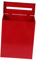 TEHAUX Wall-mounted Mailbox Retro Iron Farmhouse Mailbox Vintage Mail Case Decorative Post Box Secure Letter Holder Outdoor Mail Organizer for Home Office Red