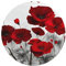 Red Poppy Flower Printing 10 Pcs Car Air Fresheners Cards For Scented Hanging Sheets For Bathroom With Rope