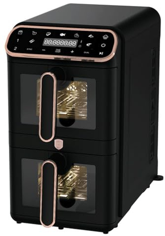 Berlinger Haus - Digitale Doppel-Heißluftfritteuse 5,5+5,5 L Black Rose Kollektion - 5,5 L