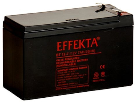 Effekta AGM Akku Batterie Typ BT12-7 VDS, 12V 7Ah