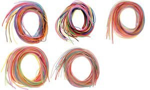 GLOREX Colour Strips transparent 20St 100cm lang, 10 Fb. Sortiert, verschiedenes, Mehrfarbig, 11.6 x 18 x 2.5 cm, 1 Einheiten