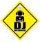 DJ on Board Auto Schild, DJ-Zeichen, An Bord Stoßstangenaufkleber, Scheiben Jockey, Aufkleber, Auto-aufkleber, MC, Band, Hip Hop, Lustiger Baby Board, Grafik, Grafik
