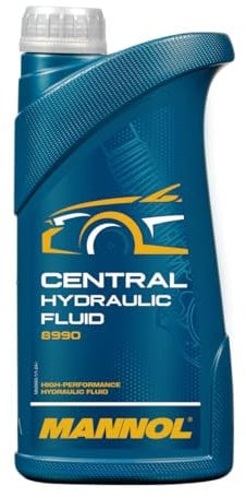 MANNOL | Fluido Hidráulico Sintético CENTRAL HYDRAULIC FLUID | 8990-1L | Máximo Rendimiento en Sistemas Hidráulicos y Dirección Asistida | Compatible con Volkswagen, BMW, Ford y más